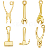 60Pcs 6 Style Alloy Charms FIND-BBC0004-26-7