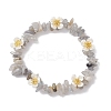 Natural Labradorite Beaded Stretch Bracelets for Women BJEW-JB12315-03-2