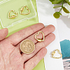 4Pcs Brass Screw Carabiner Lock Charms KK-DC0004-65-3