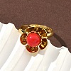 Brass Adjustable Finger Rings for Women RJEW-K295-02G-2