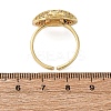 Brass Micro Pave Cubic Zirconia Adjustable Open Cuff Rings for Women RJEW-A072-01C-G-5