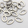 Tarnish Resistant Oval 201 Stainless Steel Linking Rings STAS-N015-06-2