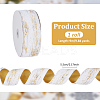 Gold Stamping Single Face Velvet Ribbon OCOR-WH0082-360A-2