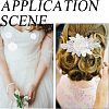 2 Pairs 2 Style 3D Flower Polyester Embroidery Sew on Flower Appliques PATC-CA0001-09-6