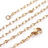Ion Plating(IP) 304 Stainless Steel Cable Chain Necklaces LS-NJEW-F265-A-G-2