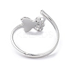 Non-Tarnish 304 Stainless Steel Hollow Out Butterfly Adjustable Ring for Women RJEW-I097-03P-3