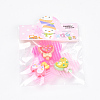Flower Nylon Magic Tape Hair Clips OHAR-S193-51-3