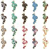 40Pcs 10 Styles Printed Alloy Pendants FIND-CJ0001-96-1