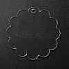 Transparent Acrylic Blank Pendants TACR-Z003-01C-2