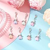 Angel Acrylic & ABS Plastic Imitation Pearl Pendant Decorations HJEW-JM03298-02-1