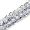 Electroplate Transparent Glass Beads Strands GLAA-C029-03A-03-1