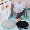 EVA Cloth Round Fascinator Hat Base for Millinery Magic FIND-WH0152-947C-4