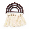 Polycotton(Polyester Cotton) Tassel Big Pendants LS-X-FIND-T052-14D-1