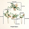 Alloy Hair Forks & Hair Combs Set PW-WG8F762-01-4