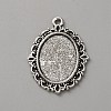 Tibetan Style Zinc Alloy Pendant Cabochon Settings FIND-WH0111-569AS-1