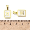 Ion Plating(IP) 304 Stainless Steel Pave Shell Pendants X-STAS-G327-01G-H-3