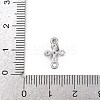 Brass Pave Clear Cubic Zirconia Cross Links KK-A269-57P-3