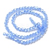 Imitation Jade Electroplate Glass Beads Strands GLAA-F029-J4mm-A04-2