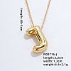 Stainless Steel Party Balloon Letter Pendant Cable Chain Necklaces for Women YF1942-10-1
