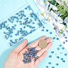 2 Strands Transparent Electroplate Glass Beads Strands EGLA-SP0001-24B-3