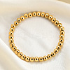 6MM Adjustable 304 Stainless Steel Round Beaded Stretch Bracelets for Women UQ9222-1-2