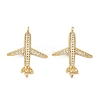 Brass Micro Pave Cubic Zirconia Pendants KK-F919-24G-1