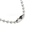 Non-Tarnish Religion 201 Stainless Steel Ball Chain Star Hamsa Hand Pendant Necklaces for Women Men LS-NJEW-U005-05P-3
