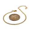 Brass Rope Chain Bracelets for Women BJEW-G735-08G-5