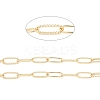 Rack Plating Brass Paperclip Chains CHC-K013-06A-3