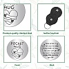 CREATCABIN Pocket Hug Token Long Distance Relationship Keepsake Keychain Making Kit DIY-CN0002-67E-3