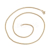 Brass Box Chain Necklaces LS-NJEW-I247-04G-2