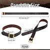 PU Leather Choker Necklaces with Alloy Clasp AJEW-WH0348-131B-2