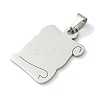 Non-Tarnish 201 Stainless Steel Pendants STAS-U003-07P-2
