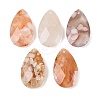 Natural Cherry Blossom Agate Pendants G-K381-09-1