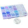 DIY Round Acrylic & ABS Plastic Imitation Pearl Beads Bracelets Jewelry Making Kits DIY-FS0007-42-6