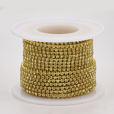 Electrophoresis Iron Rhinestone Strass Chains CHC-Q009-SS6.5-B09-1