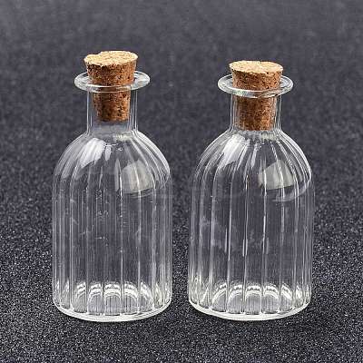 Glass Cork Bottles AJEW-O032-07-1