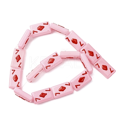 Baking Paint Glass Enamel Beads LAMP-Q045-07F-1