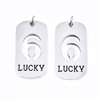 Non-Tarnish 201 Stainless Steel Pendants LS-STAS-T044-220P-6-1