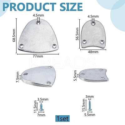 4Pcs Aluminum Tap Shoe Sole Protector FIND-WH0149-73A-1
