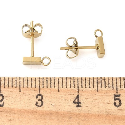 304 Stainless Steel Stud Earring Findings STAS-Q345-41G-1