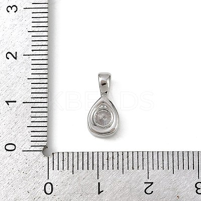 Brass Pave Clear Cubic Zirconia Pendants LS-KK-L238-24P-1