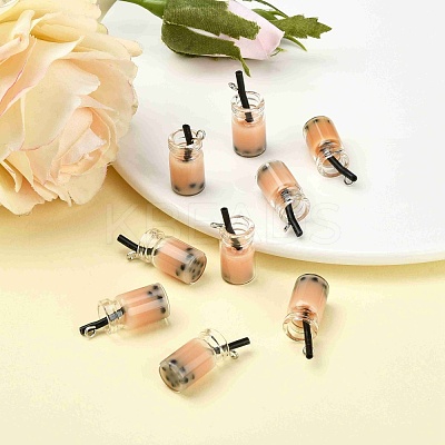 Glass Bottle Pendants X-CRES-N017-03B-1