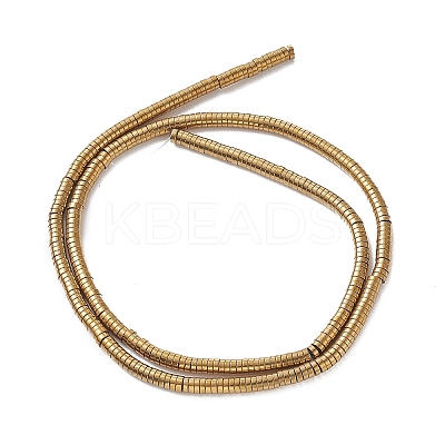 Electroplate Non-magnetic Synthetic Hematite Beads Strands G-J164A-3mm-07-1