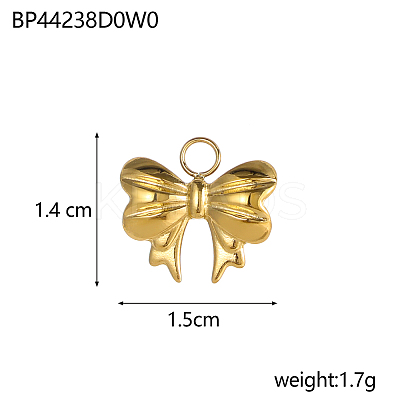 304 Stainless Steel Pendants STAS-OY002-54G-1