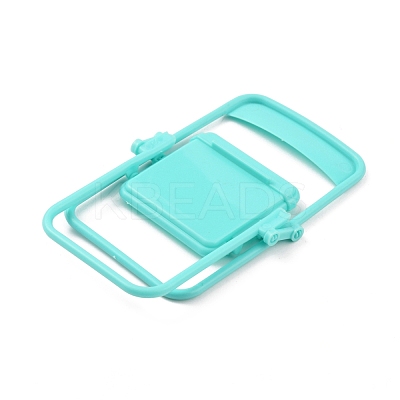 Cute Mini Plastic Foldable Chair DJEW-WH0015-76-1