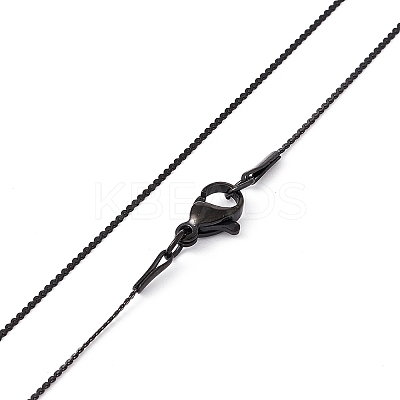 304 Stainless Steel Serpentine Chain Necklace for Men Women X-NJEW-G076-01C-EB-1