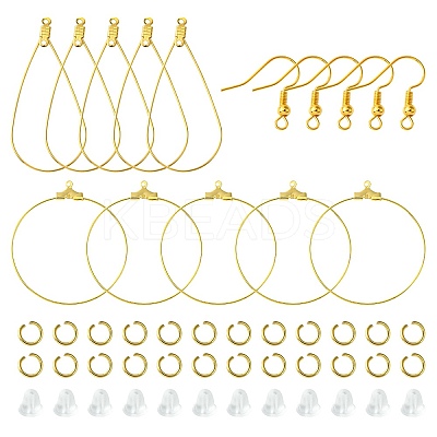 75Pcs 5 Styles 304 Stainless Steel Wire Pendants FIND-FS0002-24-1