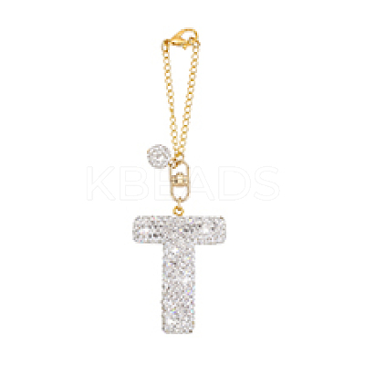 Polymer Clay Rhinestone Beads Penedant Decoration HJEW-PH02048-04-1