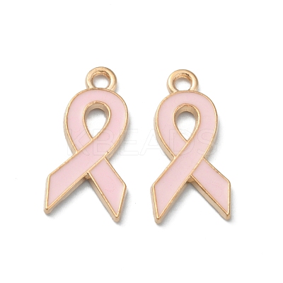 Light Gold Tone Zinc Alloy Enamel Pendants ENAM-WH0061-10B-02-1
